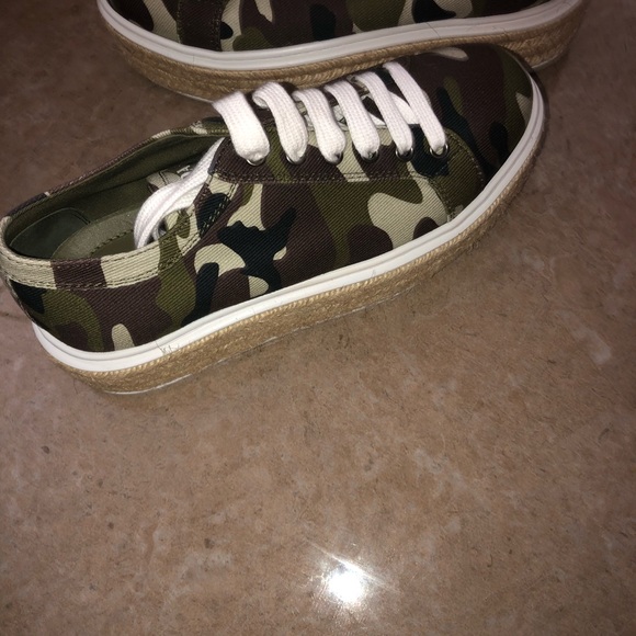 Prada camp canvas platform sneakers - Picture 3 of 6